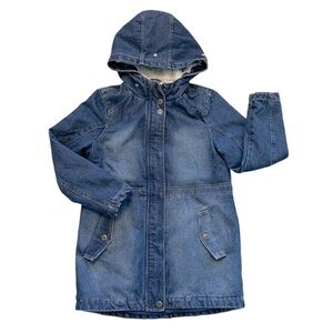 Urban Republic Girls Insulated Quilt & Sherpa Knee Length Coat Large size 14/16